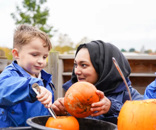 Temple Learning Academy - Teacher and Pupil Outdoor - 2023